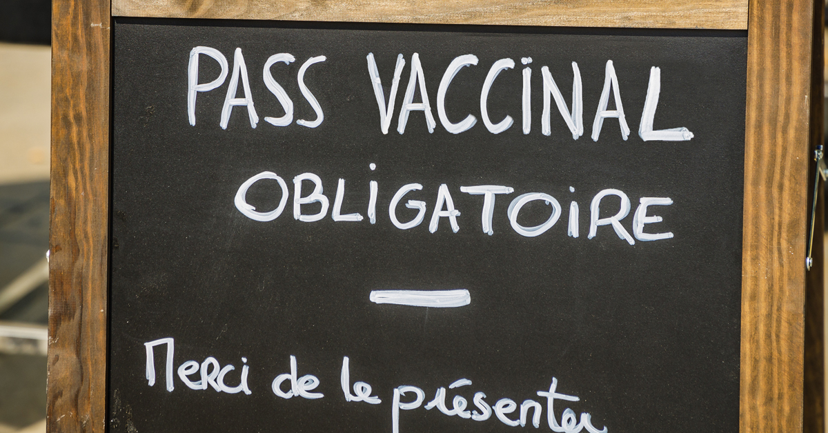Le passe vaccinal est applicable depuis le 24 janvier 2022